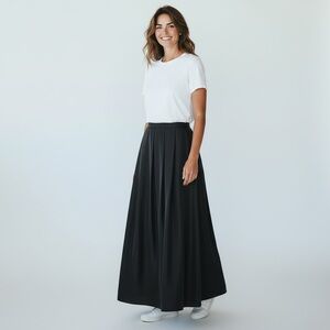 Classic Black Maxi Skirt - Elegant Everyday Style